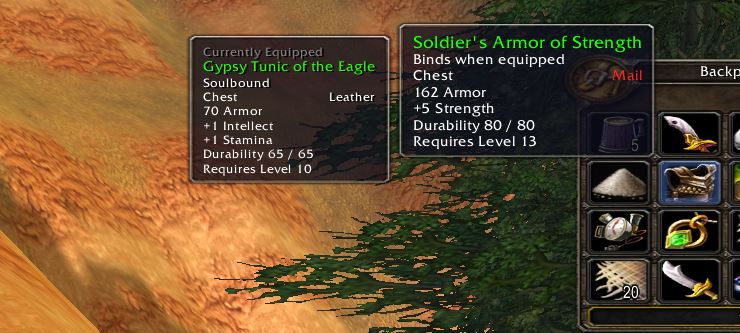 EquipCompare - WoW Vanilla Addon - Client 1.12.1