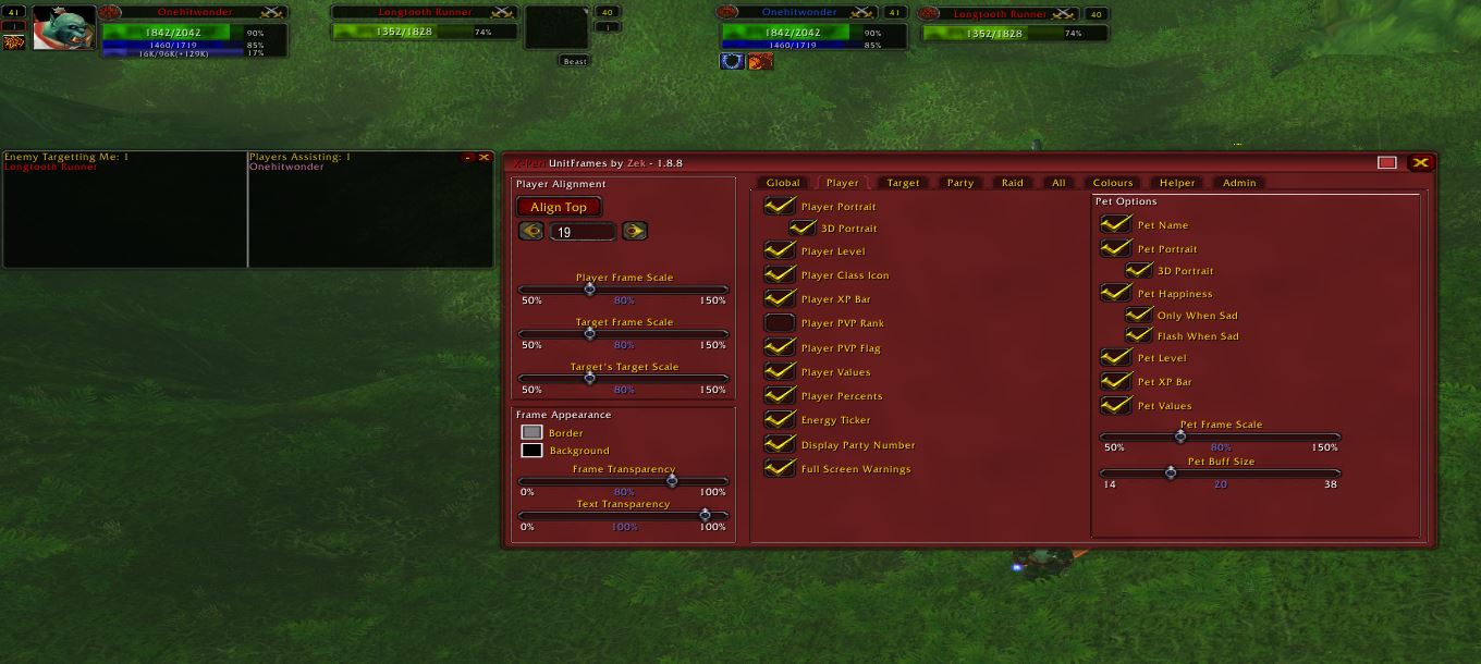 X-Perl WoW Vanilla Addon