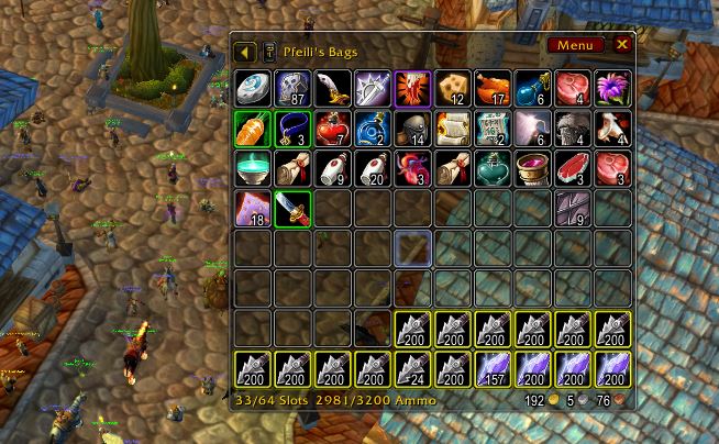 OneBag WoW Vanilla Addon - Client 1.12.1