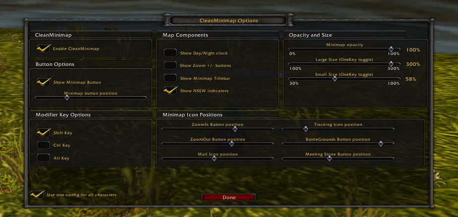 Clean Minimap - WoW Vanilla Addon