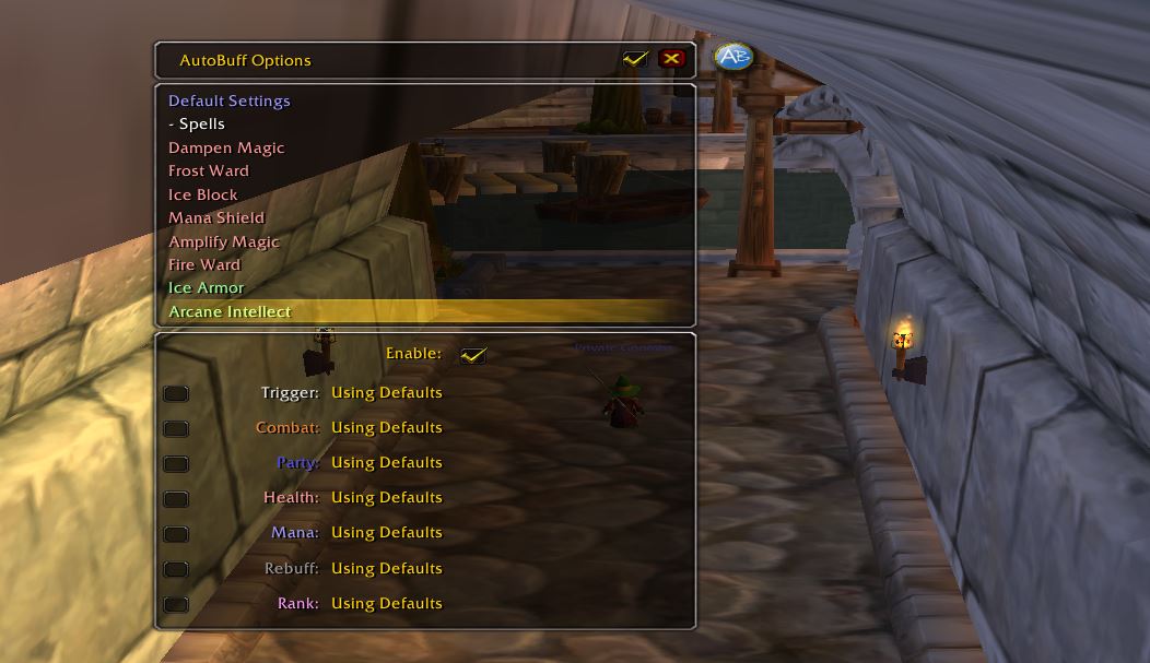 AutoBuff - WoW Vanilla Addon - Client 1.12.1