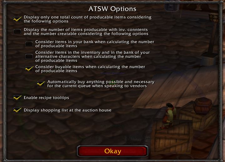 Advanced Trade Skill Options