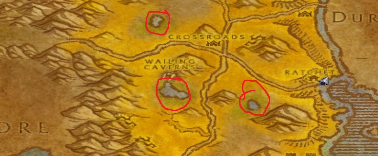Fishing spots in Barrens