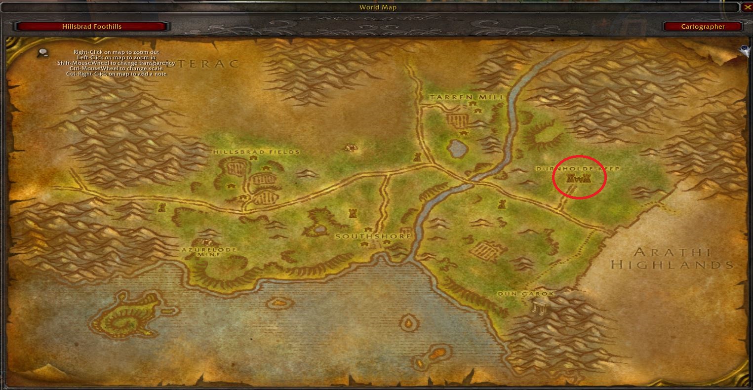 Hillsbrad foothills lockpicking