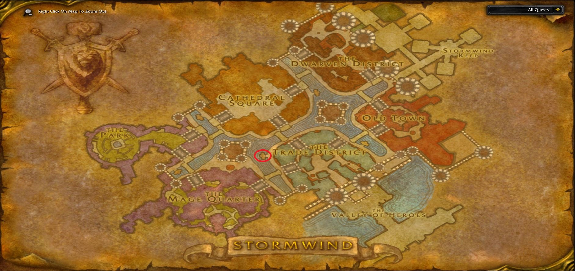 Wow Stromwind Trainer de pêche